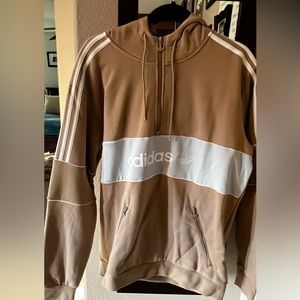 Adidas tan sweatshirt size large